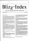© undokumentiert Cover Blizz Index #1
